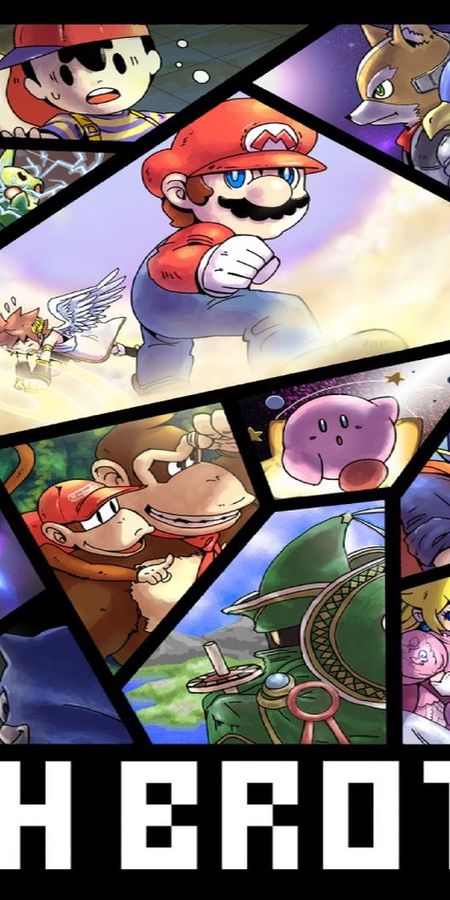 Phone wallpaper: Mario, Video Game, Nintendo, Super Smash Bros Brawl, Super Smash Bros free download