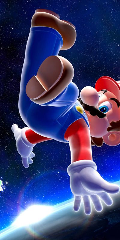Phone wallpaper: Mario, Space, Video Game, Super Mario Galaxy free download