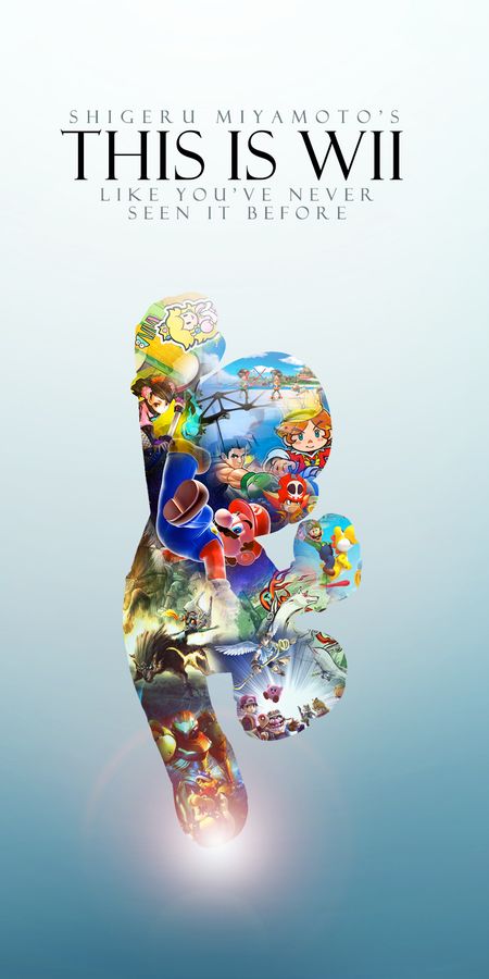 Phone wallpaper: Nintendo Wii, Wii, Consoles, Mario, Video Game free download