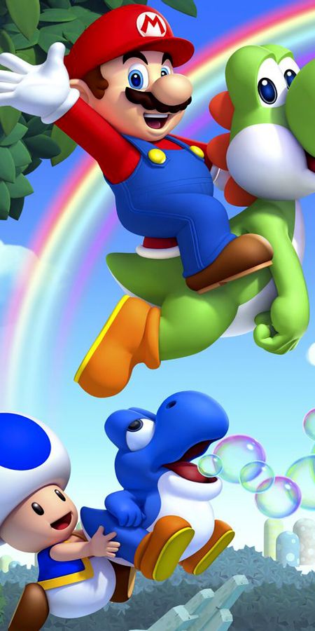 Phone wallpaper: New Super Mario Bros U, Mario, Video Game free download