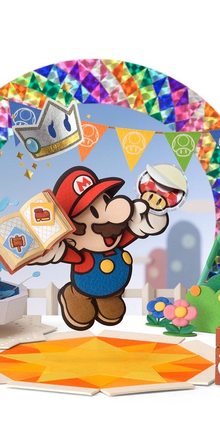 Phone wallpaper: Mario, Video Game, Paper Mario: Sticker Star free download
