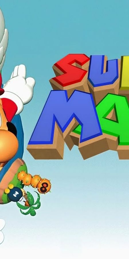 Phone wallpaper: Mario, Video Game, Super Mario 64 free download