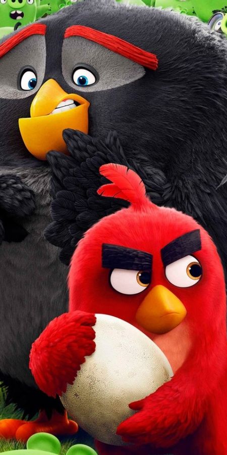 Phone wallpaper: Angry Birds, Movie, The Angry Birds Movie free download