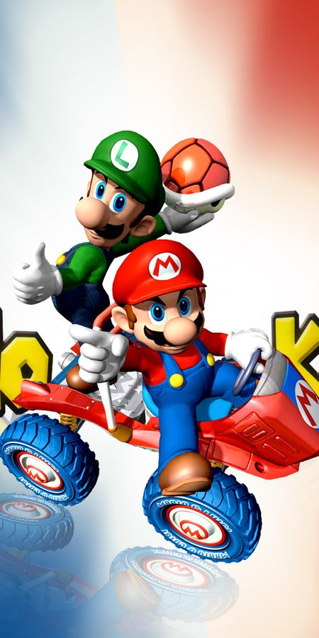 Phone wallpaper: Mario Kart: Double Dash‼, Luigi, Mario, Video Game free download