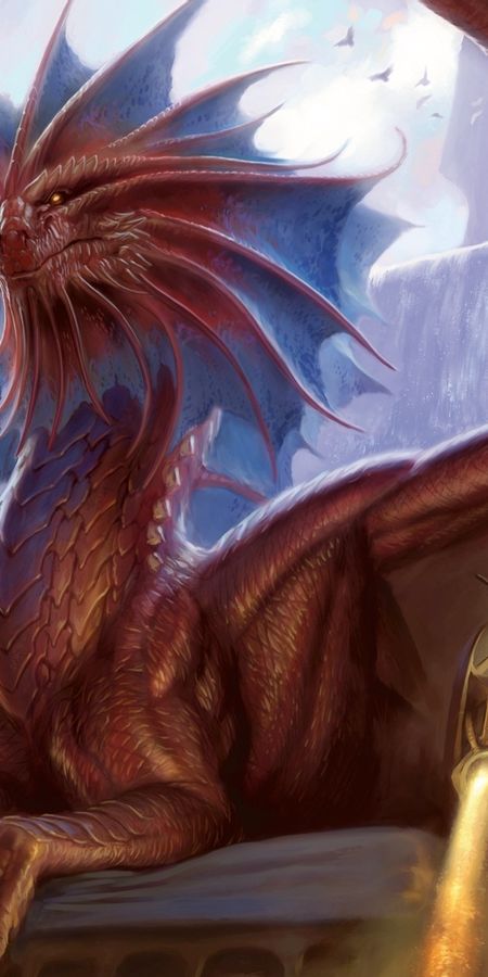 Phone wallpaper: Dragon, Game, Magic: The Gathering free download