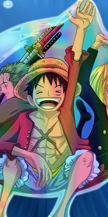 Phone wallpaper: Anime, One Piece, Roronoa Zoro, Monkey D Luffy, Sanji (One Piece) free download