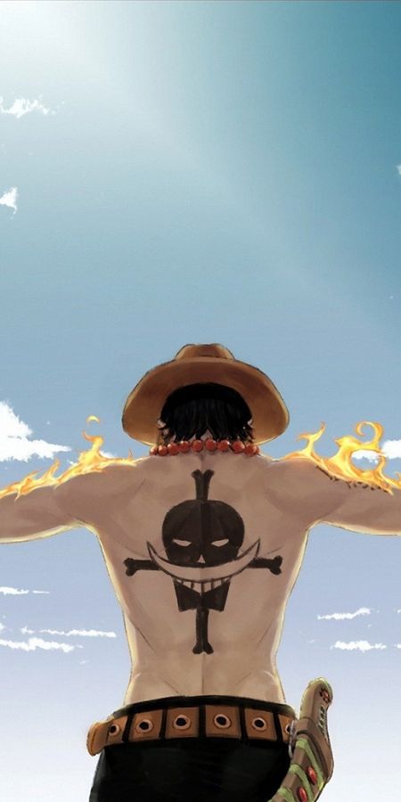 Phone wallpaper: Anime, Tattoo, Portgas D Ace, One Piece free download