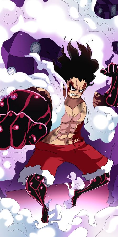 Phone wallpaper: Anime, One Piece, Monkey D Luffy, Gear Fourth free download