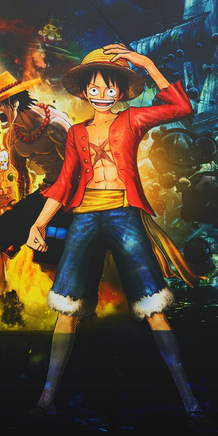 Phone wallpaper: Anime, One Piece, Monkey D Luffy free download