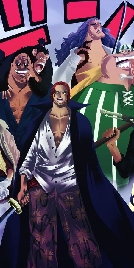 Phone wallpaper: Anime, One Piece, Shanks (One Piece), Yasopp (One Piece), Benn Beckman, Lucky Roo, Rockstar (One Piece) free download