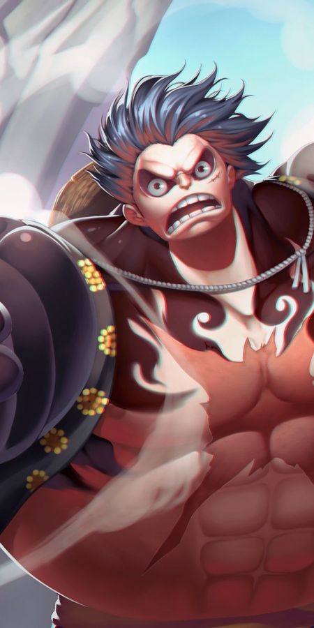 Phone wallpaper: Anime, One Piece, Monkey D Luffy, Gear Fourth free download