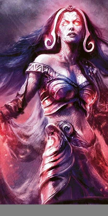 Phone wallpaper: Fantasy, Witch, Sorceress, Liliana Vess, Magic: The Gathering free download