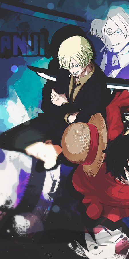 Phone wallpaper: Anime, One Piece, Roronoa Zoro, Monkey D Luffy, Sanji (One Piece) free download