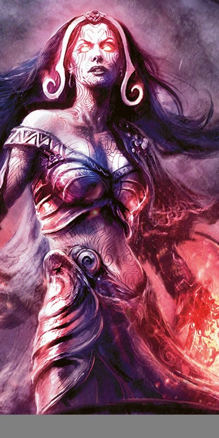 Phone wallpaper: Liliana Vess, Sorceress, Witch, Magic: The Gathering, Game, Fantasy free download