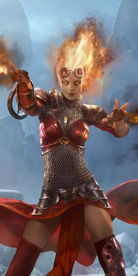 Phone wallpaper: Magic, Fire, Game, Armor, Magic: The Gathering, Goggles free download