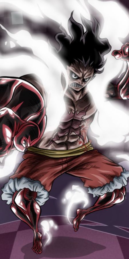 Phone wallpaper: Anime, One Piece, Monkey D Luffy, Gear Fourth free download