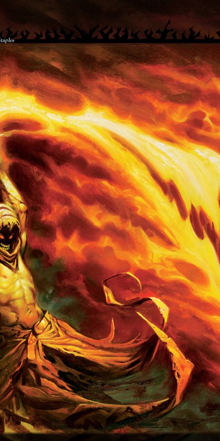 Phone wallpaper: Fire, Game, Magic: The Gathering free download
