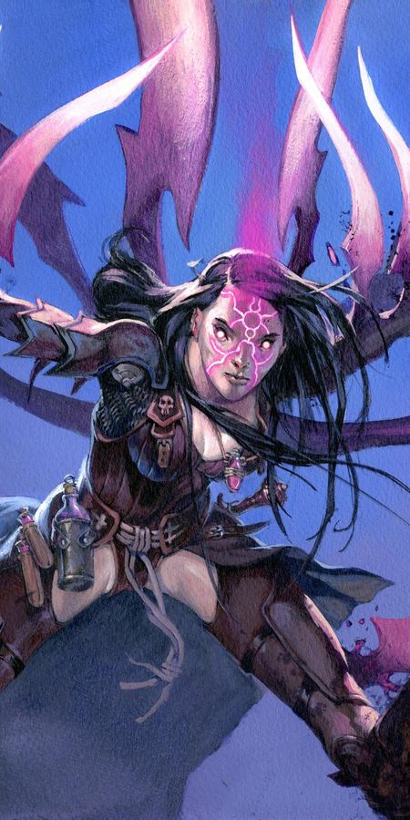 Phone wallpaper: Game, Magic: The Gathering, Woman Warrior free download