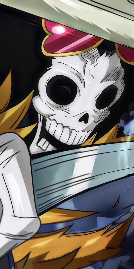 Phone wallpaper: Anime, Skeleton, One Piece, Brook (One Piece) free download