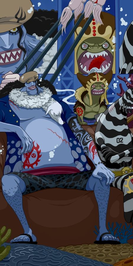 Phone wallpaper: Daruma (One Piece), Dosun (One Piece), Hody Jones (One Piece), Ikaros Much (One Piece), Zeo (One Piece), One Piece, Anime free download