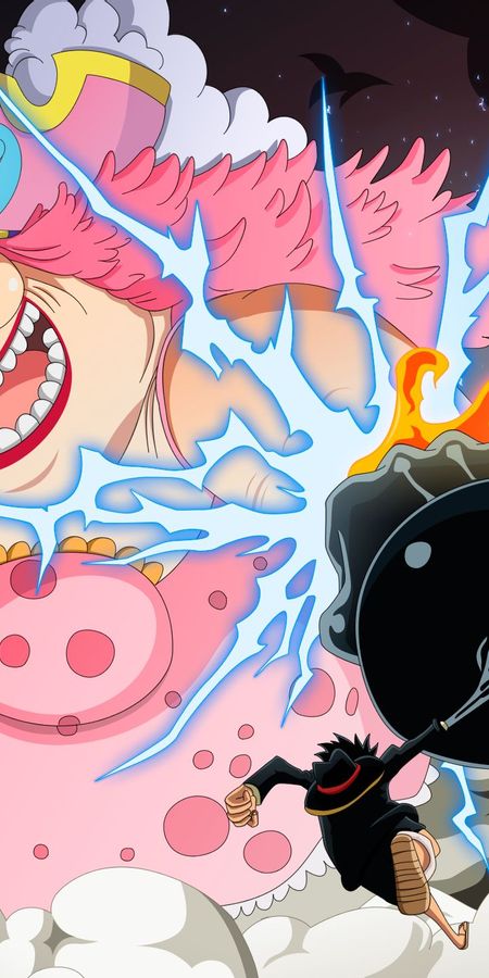 Phone wallpaper: Anime, One Piece, Monkey D Luffy, Sanji (One Piece), Charlotte Linlin, Reiju Vinsmoke free download