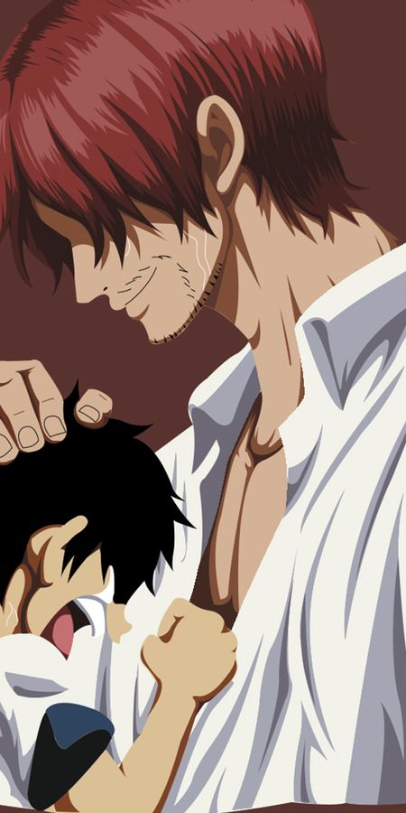 Phone wallpaper: Anime, One Piece, Monkey D Luffy, Shanks (One Piece) free download