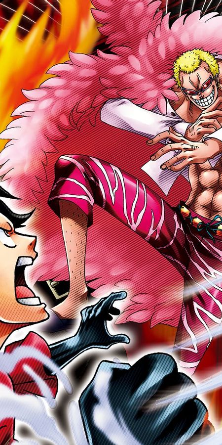 Phone wallpaper: Anime, One Piece, Monkey D Luffy, Donquixote Doflamingo, Sabo (One Piece) free download