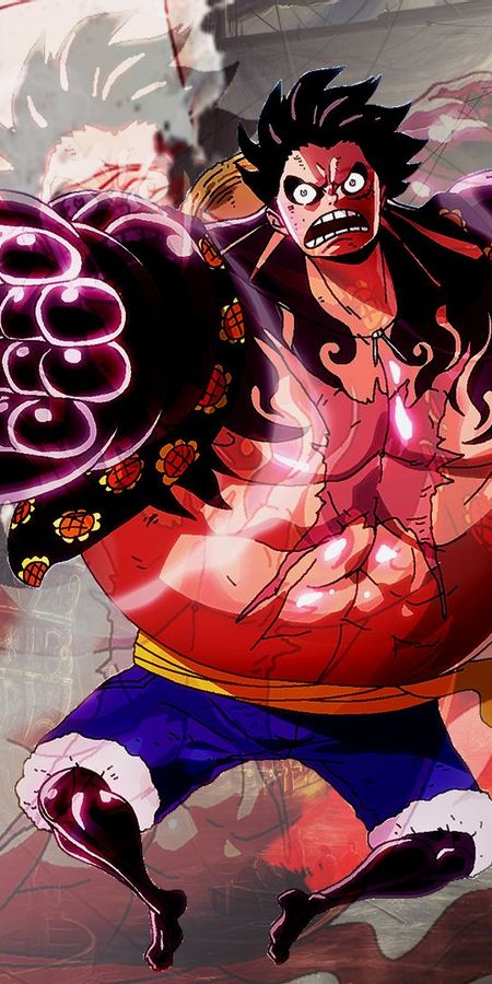 Phone wallpaper: Anime, One Piece, Monkey D Luffy, Gear Fourth, Haki (One Piece) free download