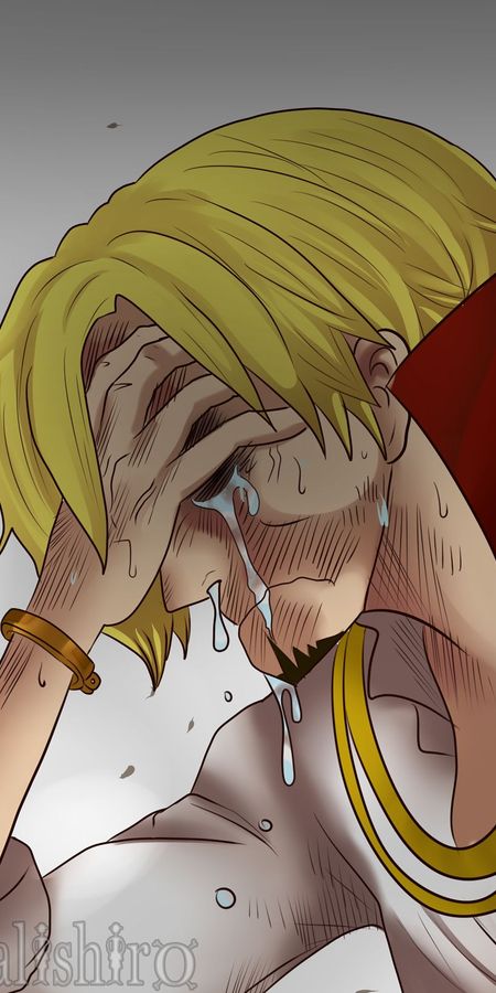 Phone wallpaper: Anime, Blonde, One Piece, Sanji (One Piece), Crying free download