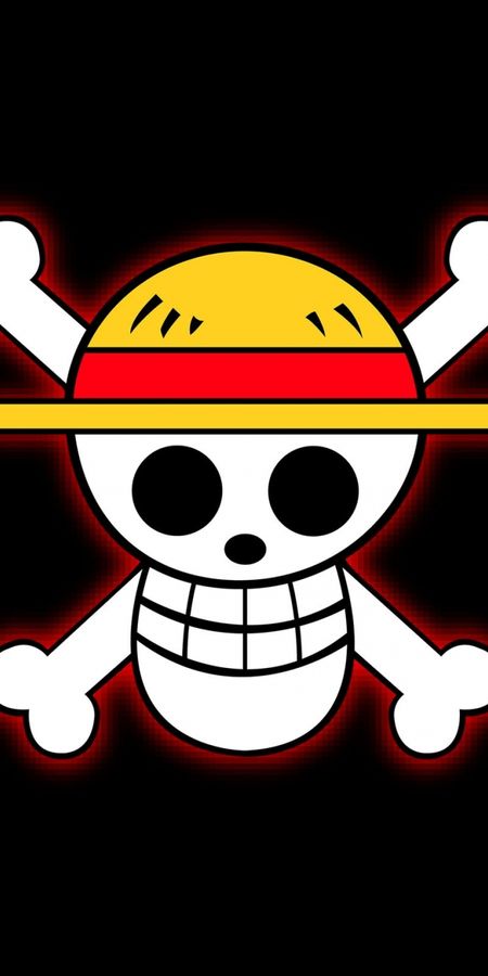 Phone wallpaper: Anime, Logo, One Piece free download