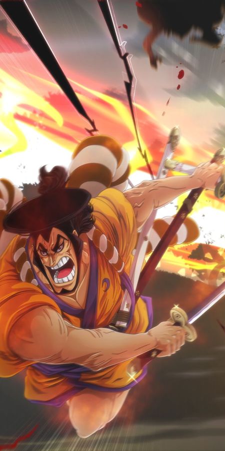 Phone wallpaper: Anime, One Piece, Kozuki Oden free download