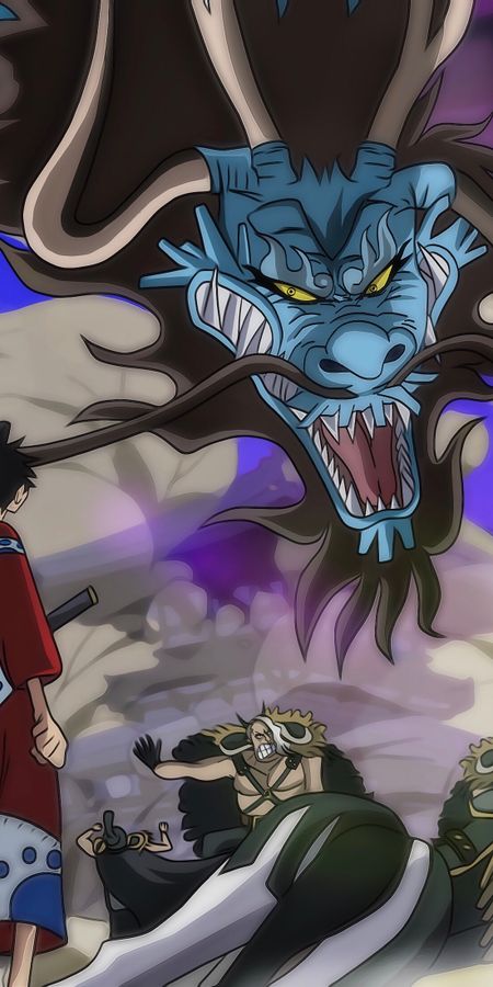 Phone wallpaper: Anime, One Piece, Monkey D Luffy, Kaido (One Piece) free download