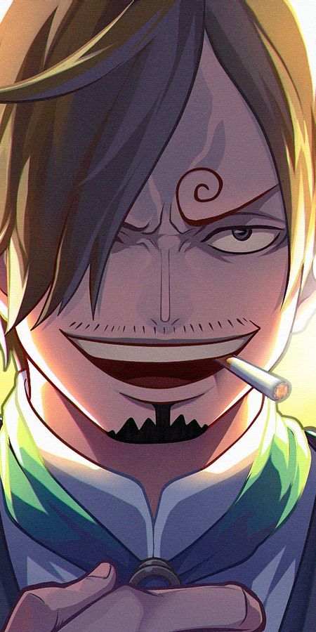 Phone wallpaper: Anime, Blonde, One Piece, Sanji (One Piece), Cigarette free download