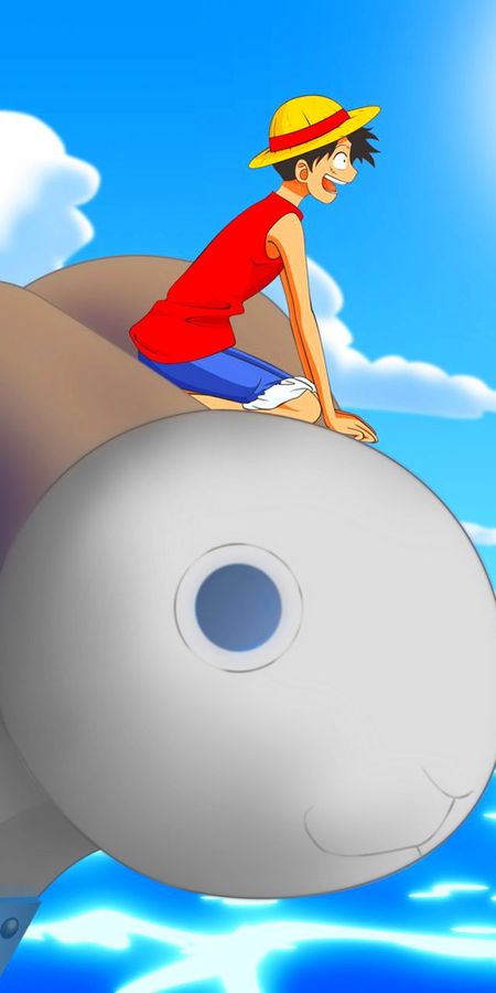 Phone wallpaper: Anime, One Piece, Monkey D Luffy, Going Merry (One Piece) free download