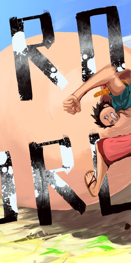 Phone wallpaper: Anime, One Piece, Monkey D Luffy, One Piece Film: Strong World free download