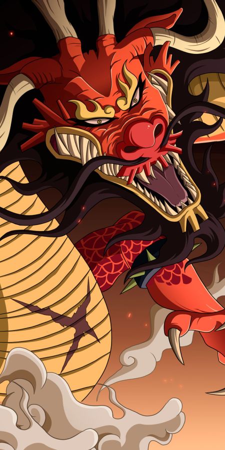 Phone wallpaper: Anime, One Piece, Monkey D Luffy, Kaido (One Piece) free download