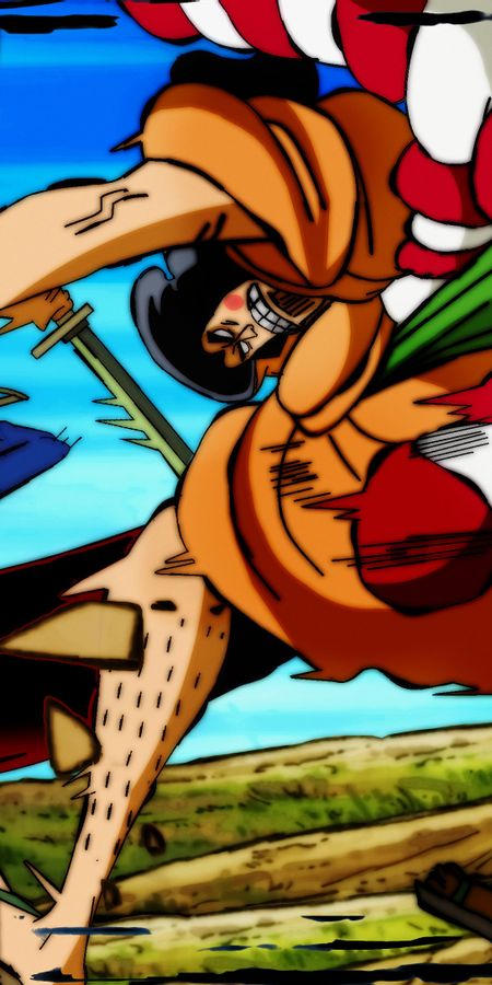 Phone wallpaper: Anime, One Piece, Gol D Roger, Kozuki Oden free download