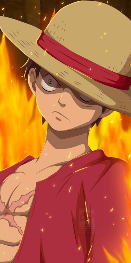 Phone wallpaper: Anime, One Piece, Monkey D Luffy free download