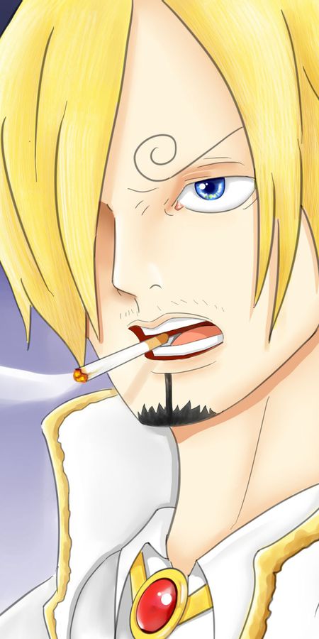 Phone wallpaper: Anime, Blonde, One Piece, Sanji (One Piece), Smoking free download