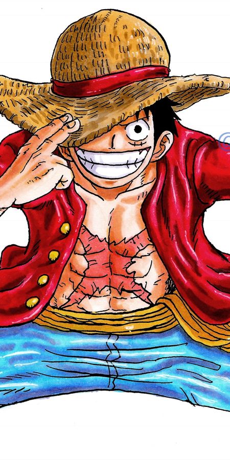 Phone wallpaper: Anime, One Piece, Monkey D Luffy free download