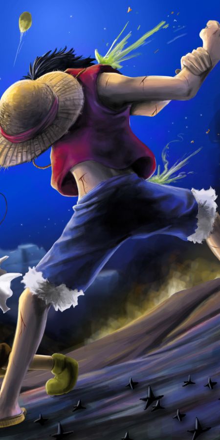 Phone wallpaper: Anime, One Piece, Monkey D Luffy free download