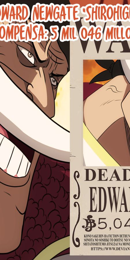 Phone wallpaper: Anime, One Piece, Edward Newgate free download
