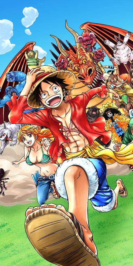 Phone wallpaper: Anime, One Piece, Monkey D Luffy free download