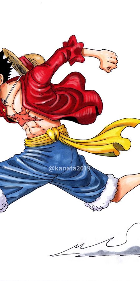 Phone wallpaper: Anime, One Piece, Monkey D Luffy free download