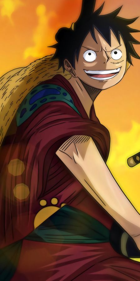 Phone wallpaper: Anime, One Piece, Monkey D Luffy free download