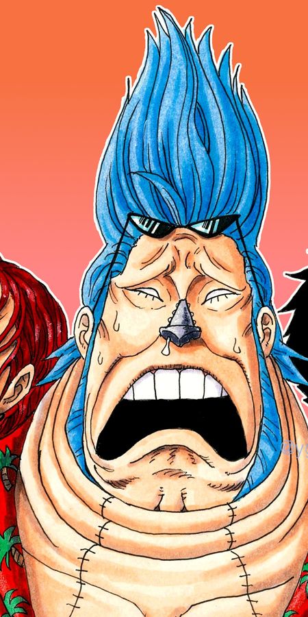 Phone wallpaper: Anime, One Piece, Franky (One Piece), Shanks (One Piece), Dracule Mihawk free download