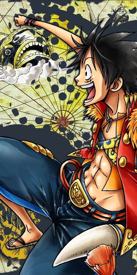 Phone wallpaper: Anime, One Piece, Monkey D Luffy free download