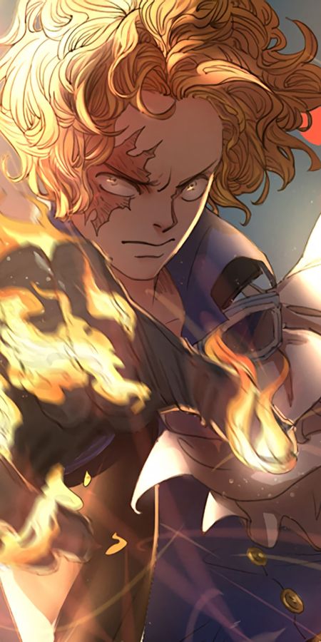 Phone wallpaper: Anime, Blonde, Yellow Eyes, Angry, One Piece, Sabo (One Piece) free download