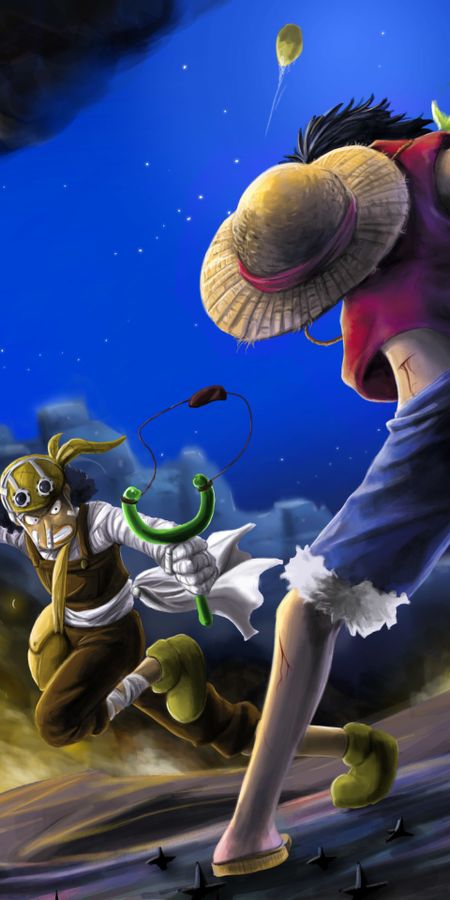 Phone wallpaper: Anime, One Piece, Usopp (One Piece), Monkey D Luffy free download