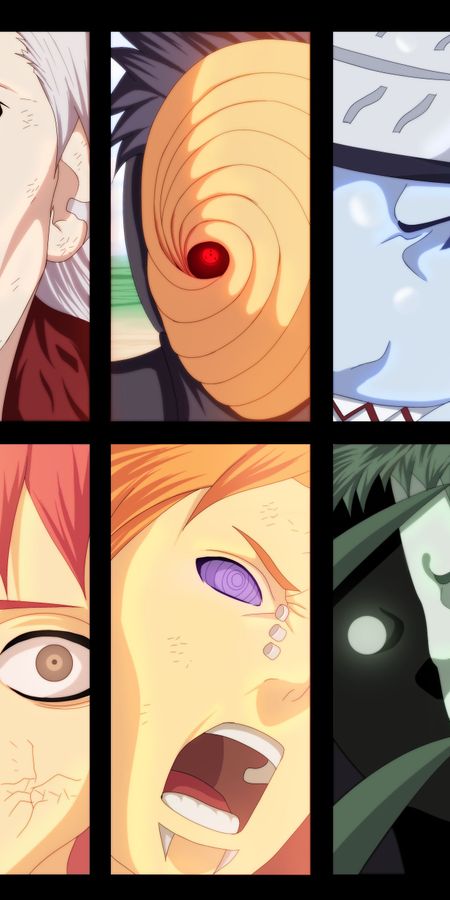Phone wallpaper: Deidara (Naruto), Hidan (Naruto), Kisame Hoshigaki, Sasori (Naruto), Zetsu (Naruto), Pain (Naruto), Obito Uchiha, Itachi Uchiha, Anime, Naruto free download